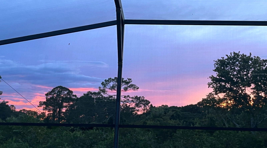Sunset From Pool Deck