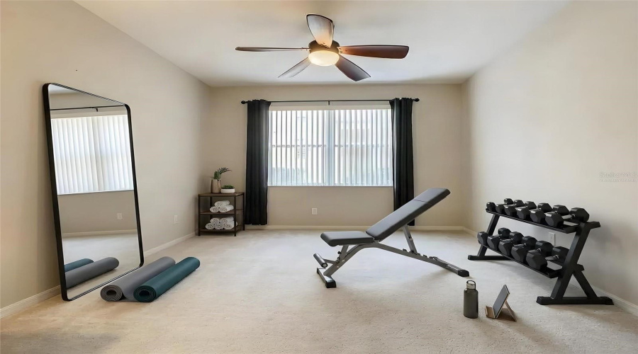 Virtually Staged / Flex/Den Room
