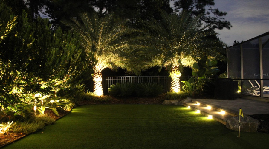 Extensive Exterior Landscape Lighting
