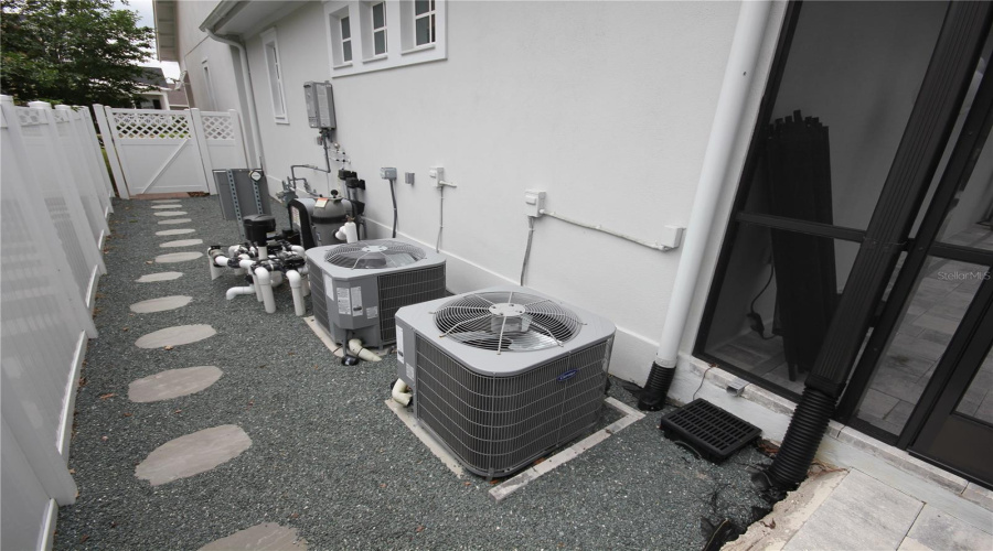 Single Area Mechanical Equipment With Privacy Fencing