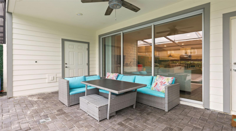 Covered Lanai By The Pool