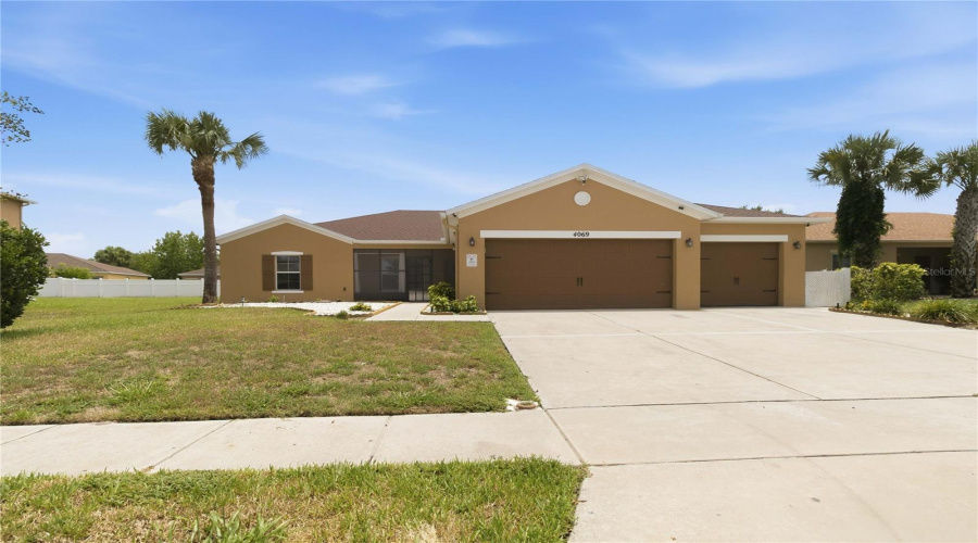 Exterior Front, 3 Car Garage, Fully Fenced