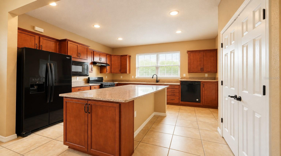 Large Kitchen Pantry Closet - Elevated Dishwasher