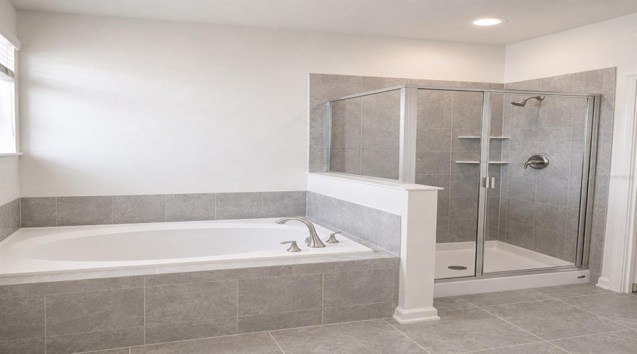 Primary Bathroom – Shower And Tub
