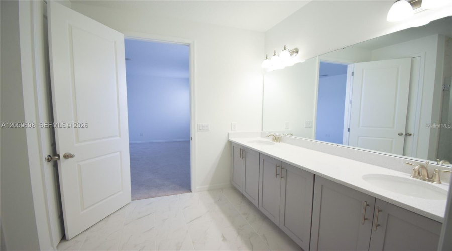 Primary Bathroom With Dual Vanity