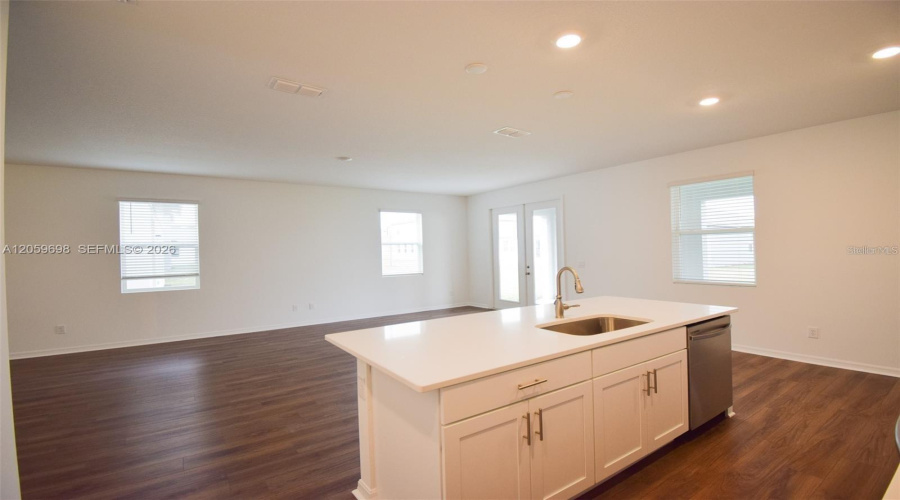 Open-Concept Kitchen With Large Island