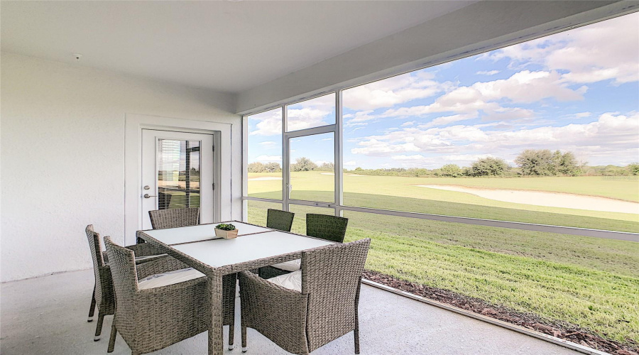 Screened Patio Golf View