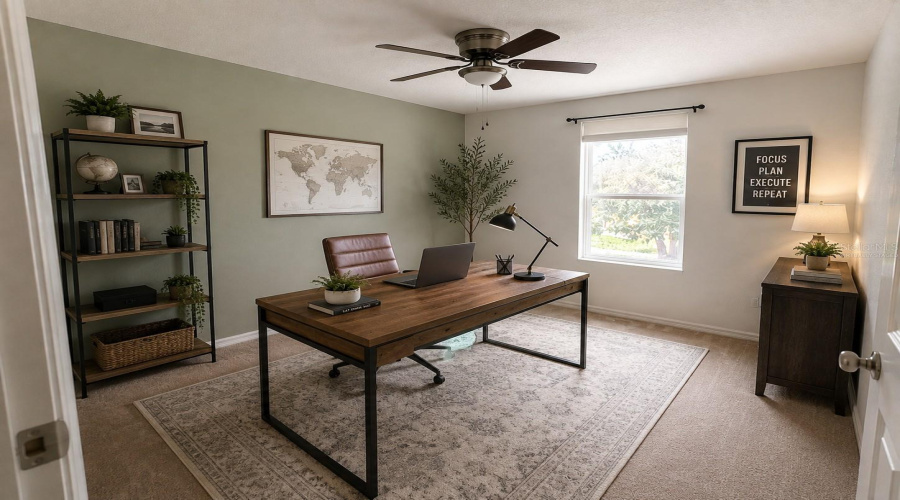 Virtually Staged / Bedroom 4