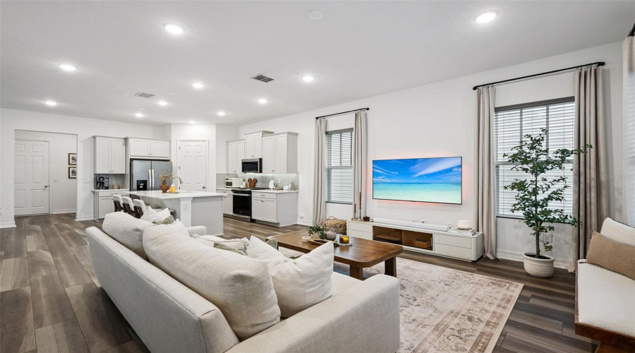 Open Floorplan With High Ceilings