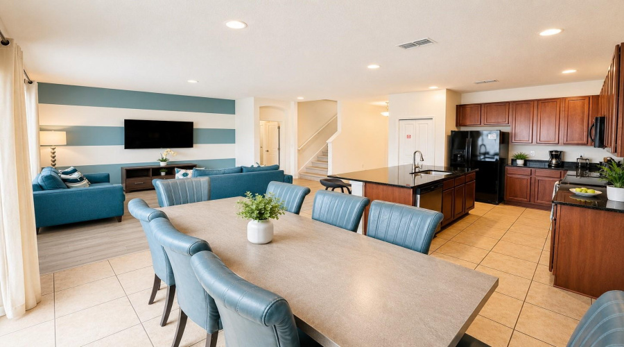Downstairs Living Room/Dining Room/Kitchen