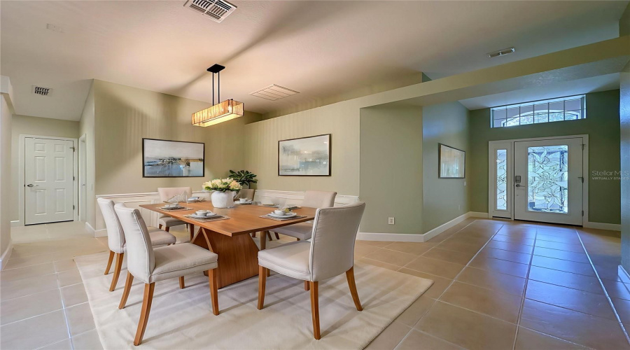Virtually Staged Dining Area