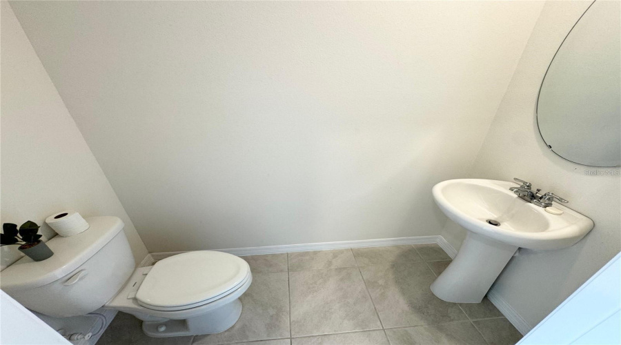 View Of Half Bath.