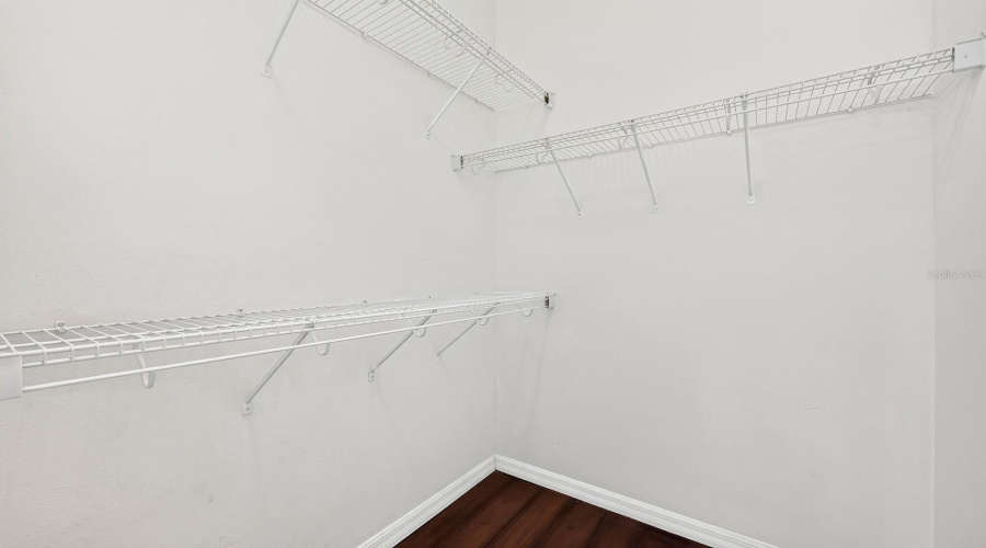 Primary Suite Walk-In Closet.