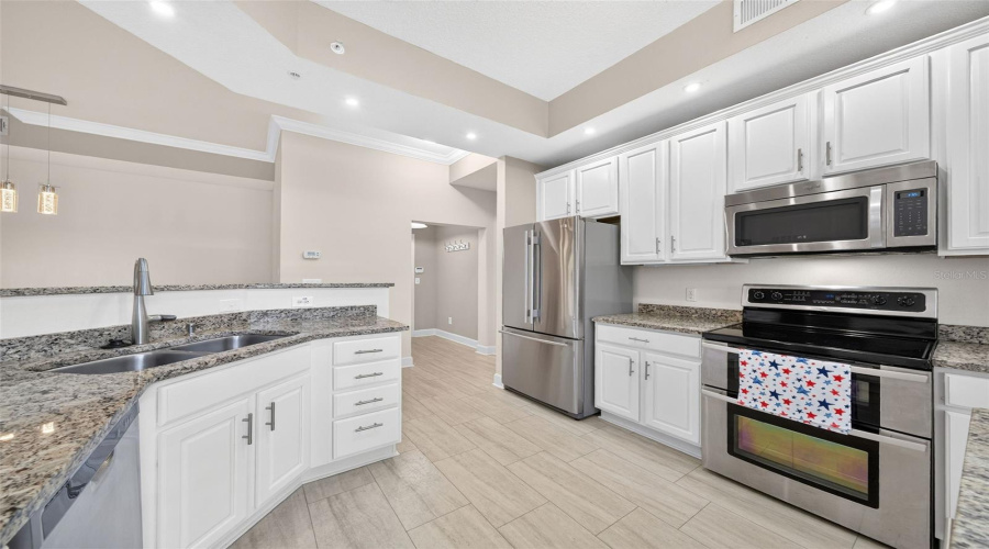 Kitchen With Stainless Steel Appliance