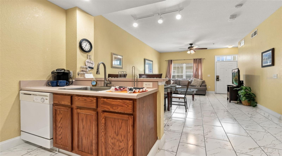 Kitchen With High-Top Seating.