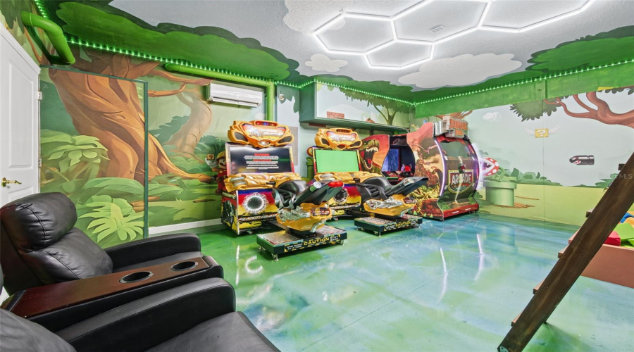 Themed Game Room (Converted Garage)