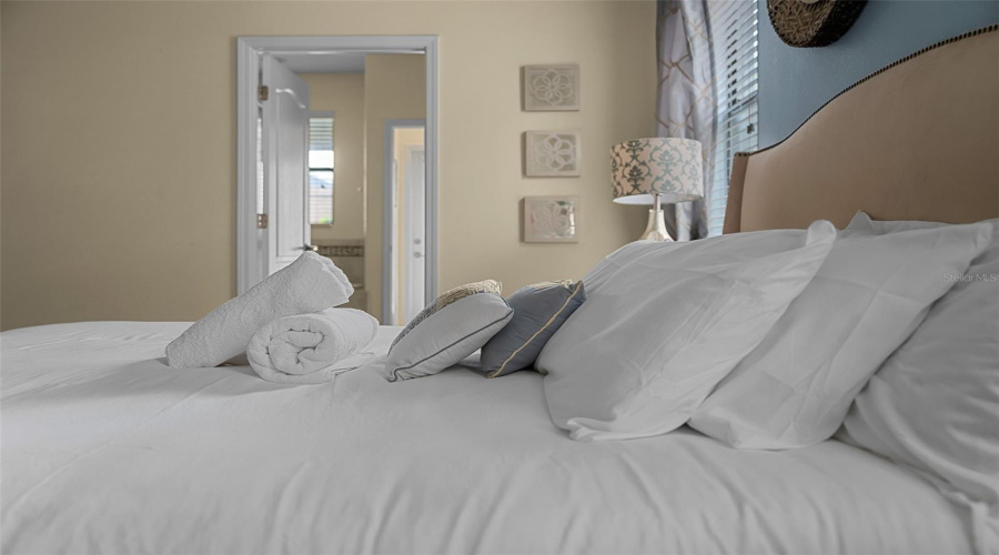 A Closer Look At The Comfortable First-Floor Primary Suite